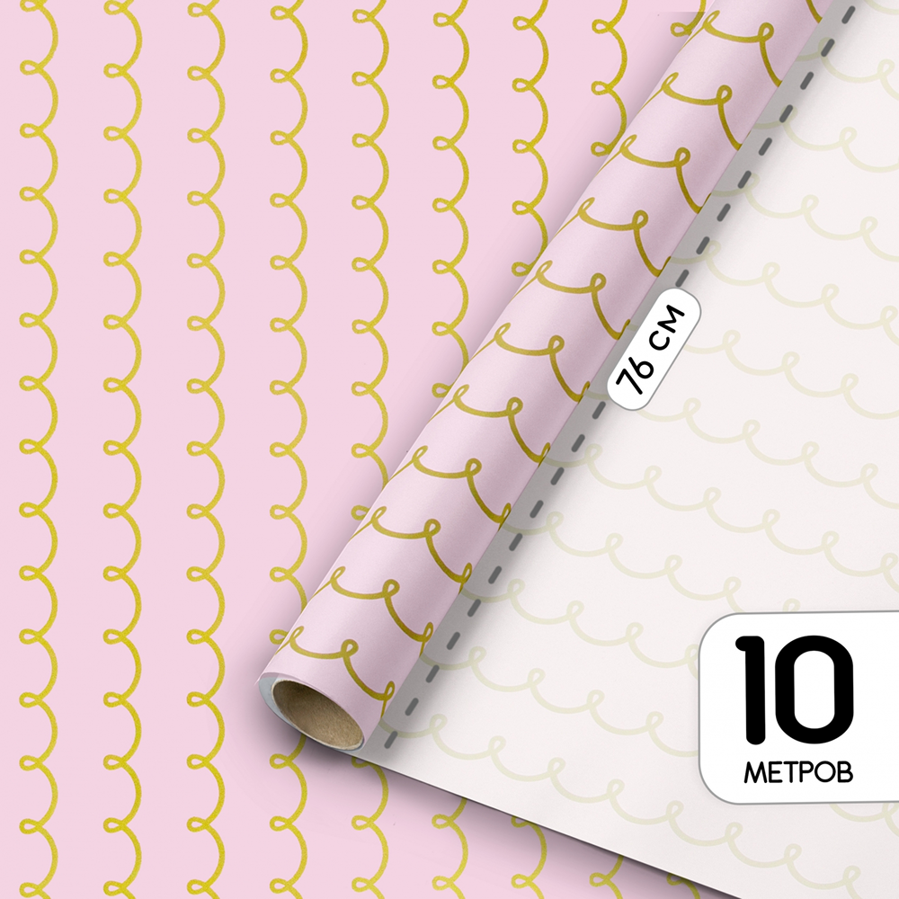 Бумага декоративная в рулоне "Пакетико 007", 10х0.76 м - 2