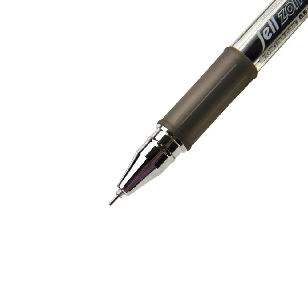 Ручка гелевая "Jell-Zone Standard", 0.5 мм, прозрачный, стерж. черный