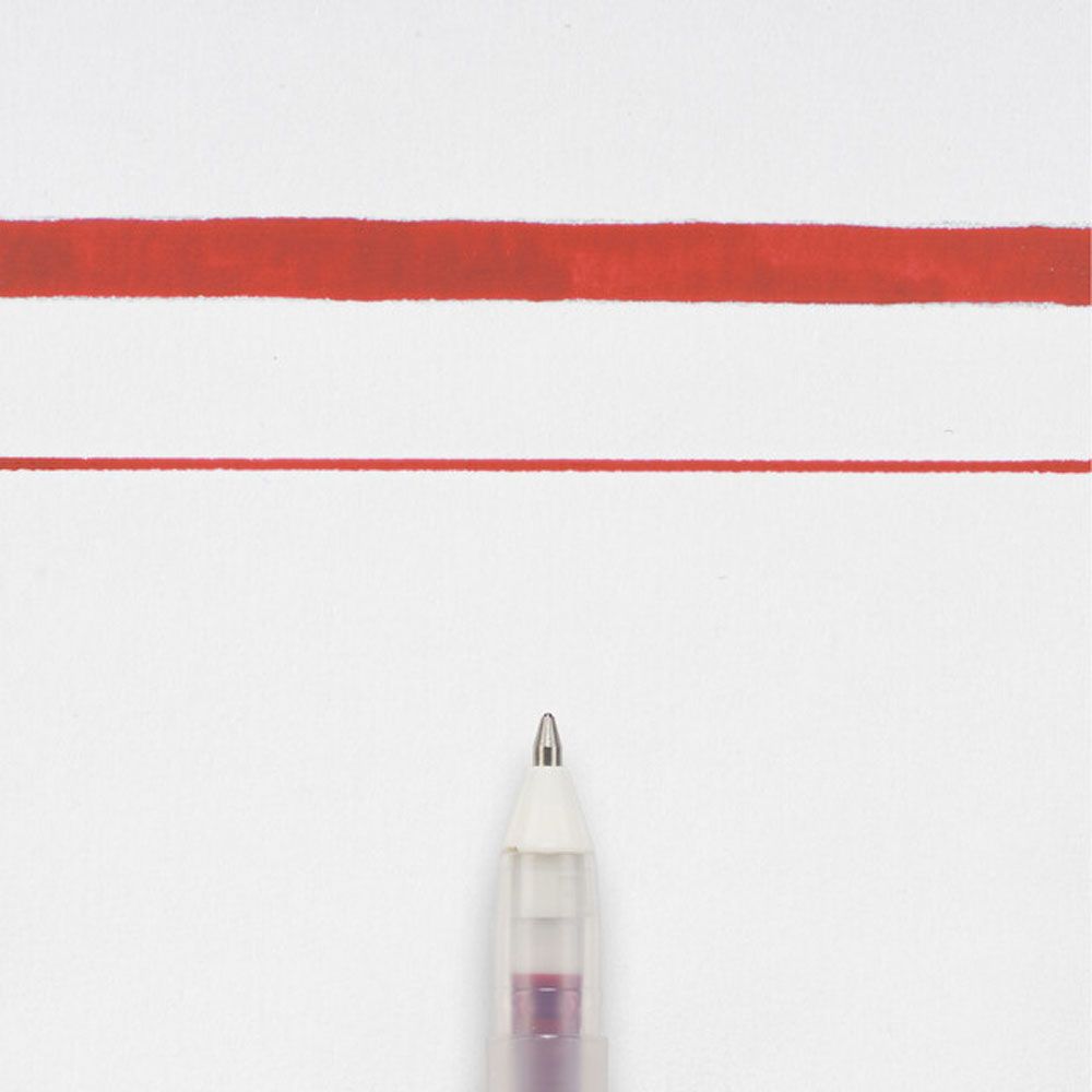 Ручка гелевая "Gelly Roll Glaze", 0.6 мм, прозрачный, стерж. фуксия