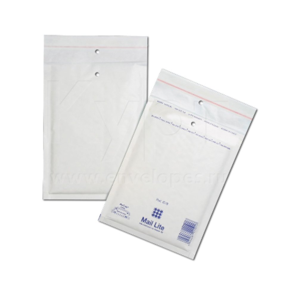 Конверт с воздушно-пузырчатой пленкой C/13, 1 шт, белый
