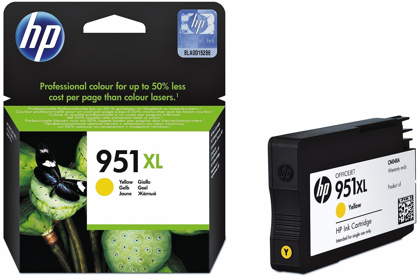 Картридж (стр.) HP Officejet Pro8100ePrinter/8600 e-All-in-One 951XL желт. CN048AE