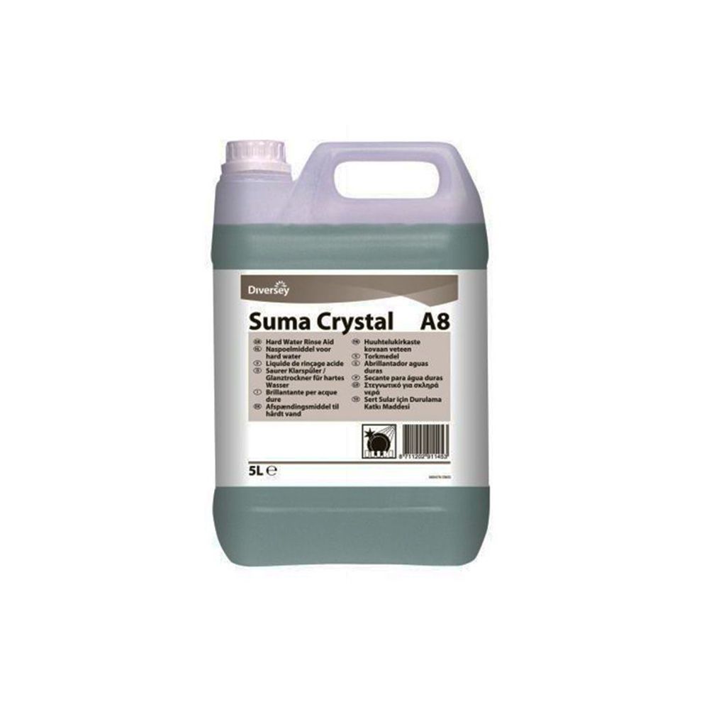 Профессиональный ополаскиватель посуды для посудомоечных машин "Diversey Suma Crystal"