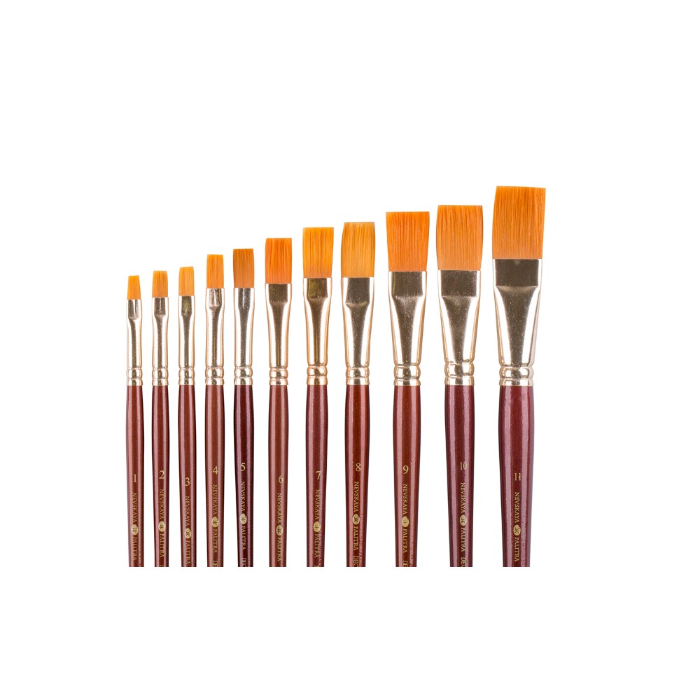 Кисть "Decola", синтетика, плоская, №9 - 4