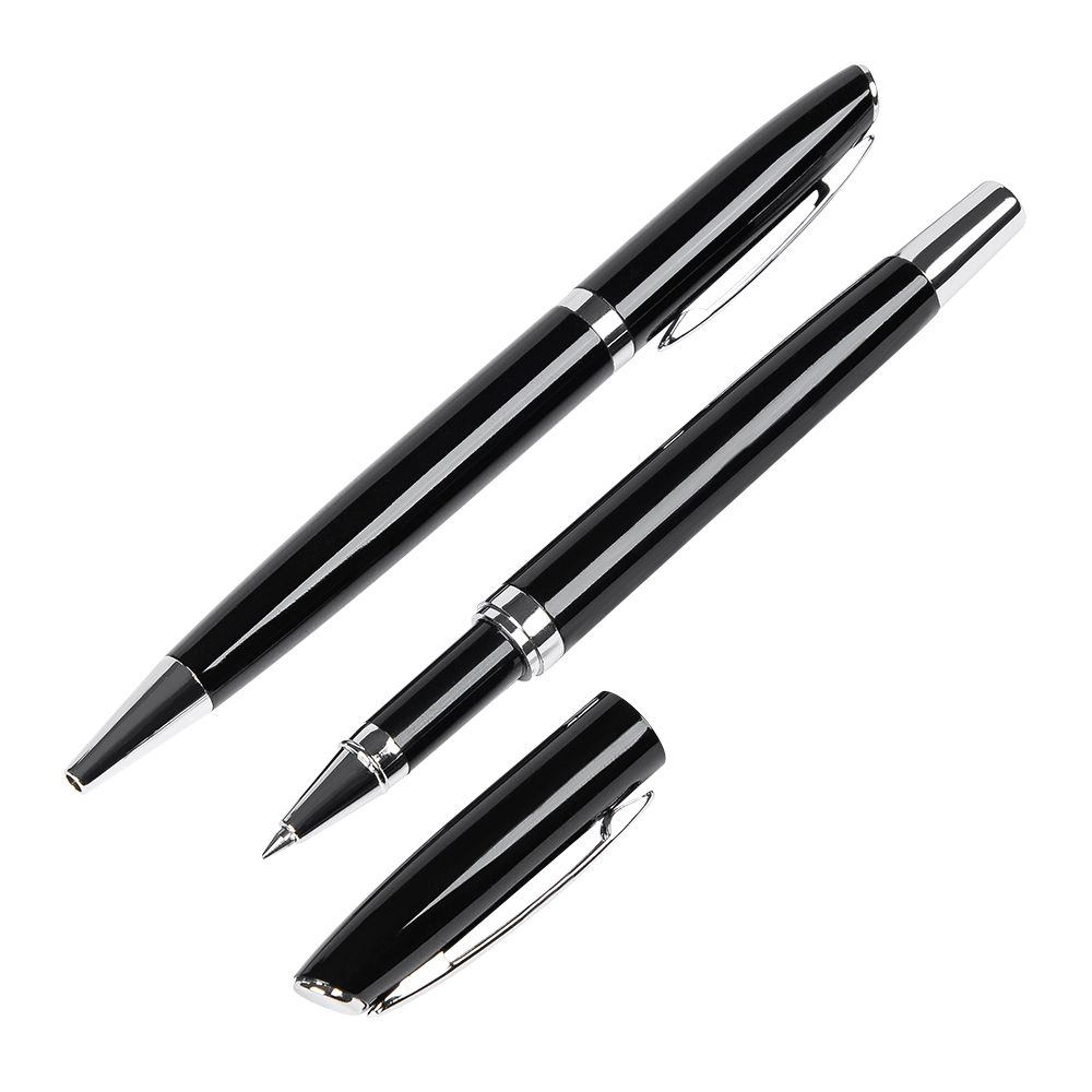 Набор ручек "Alphabet": ручка шариковая автоматическая и роллер, черный