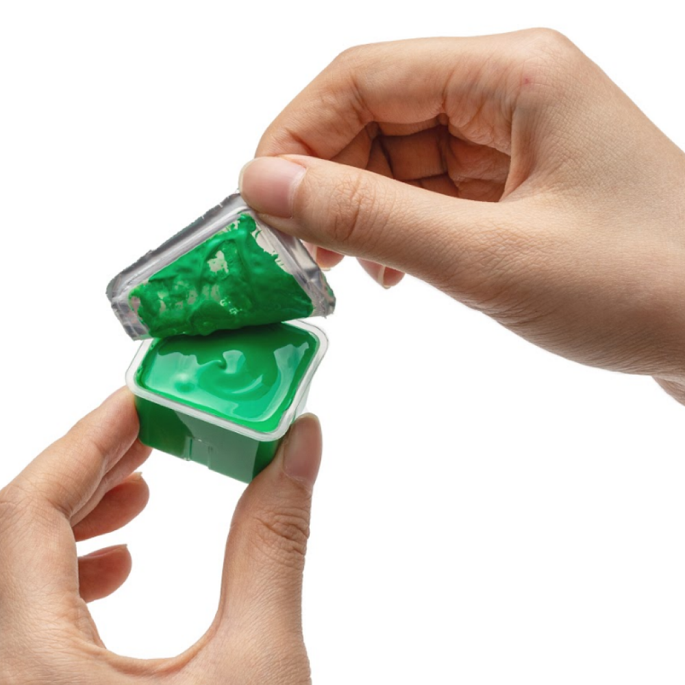 Краски гуашевые "Himi Jelly Cup. New vision", 18 цветов, кювета, зелёный футляр - 7