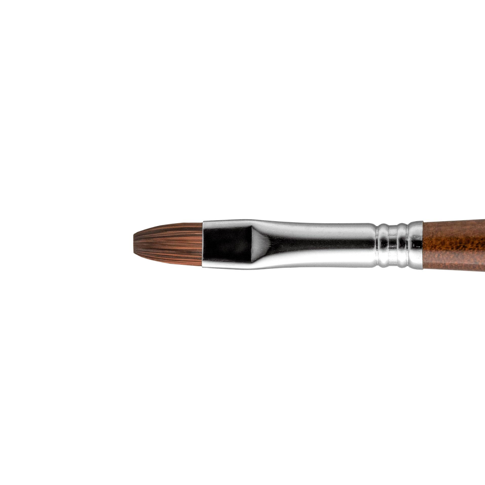 Кисть "Escoda Versatil Brush L/H", синтетика, темно-коричневый, плоская, №10