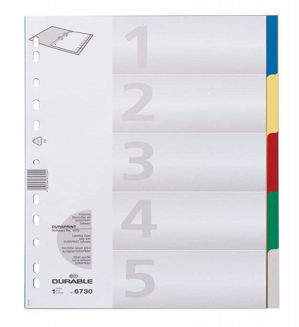 Цветной разделитель, A4, ассорти - 3