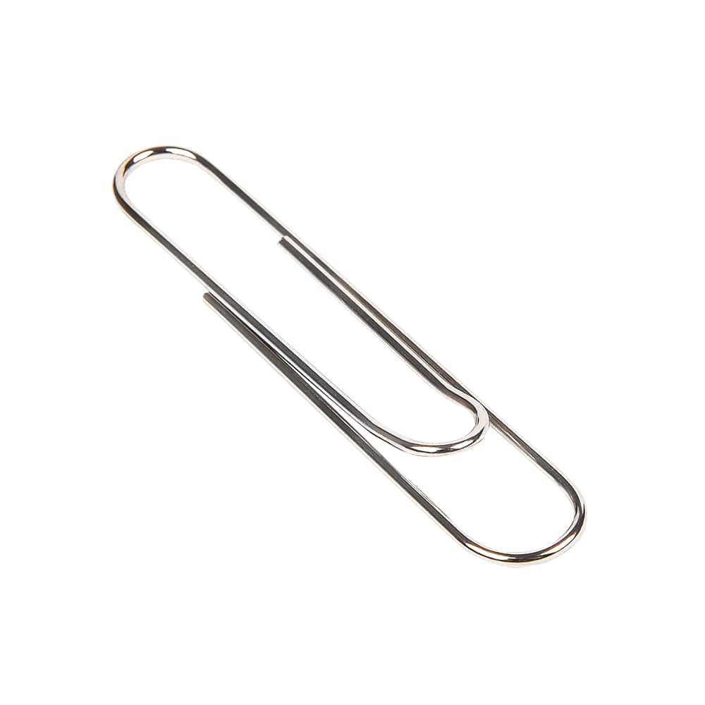 Скрепки "Kores", 50 мм, 100 шт, серебристый