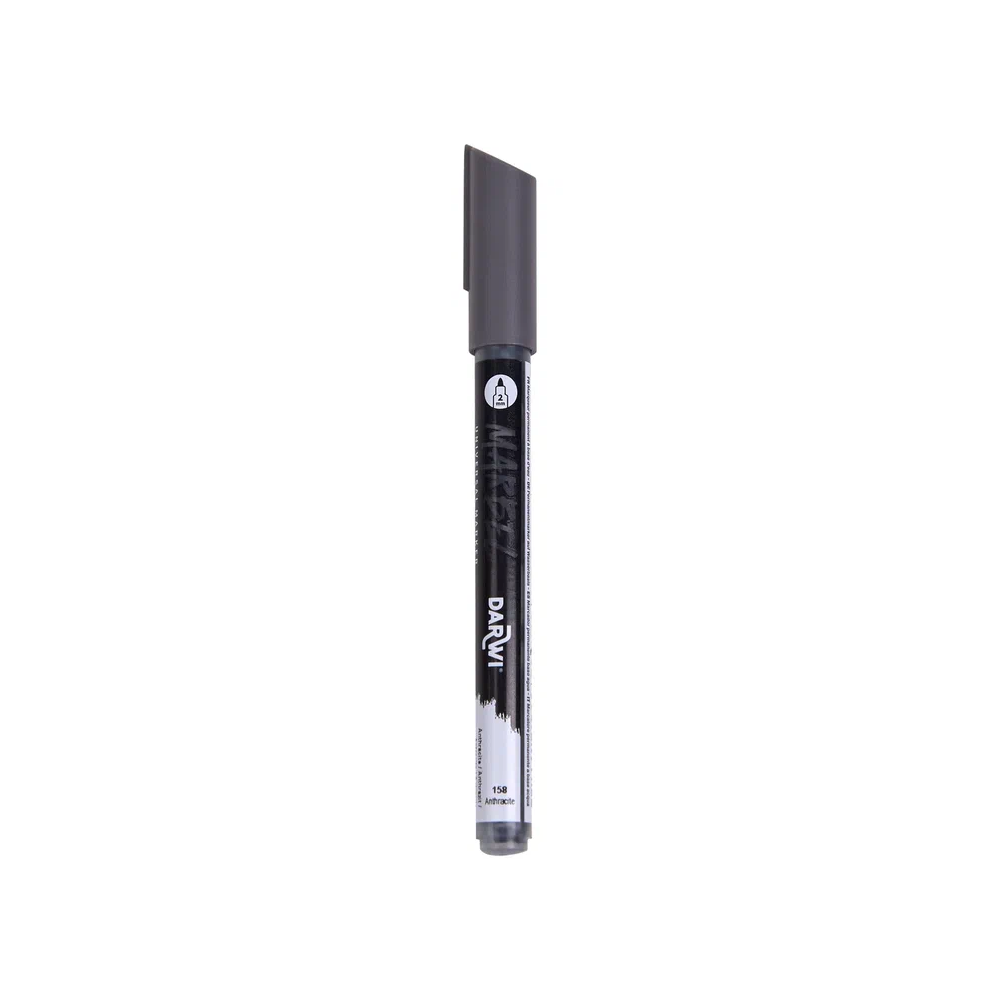 Маркер акриловый "Darwi.Marbel" 158, антрацит