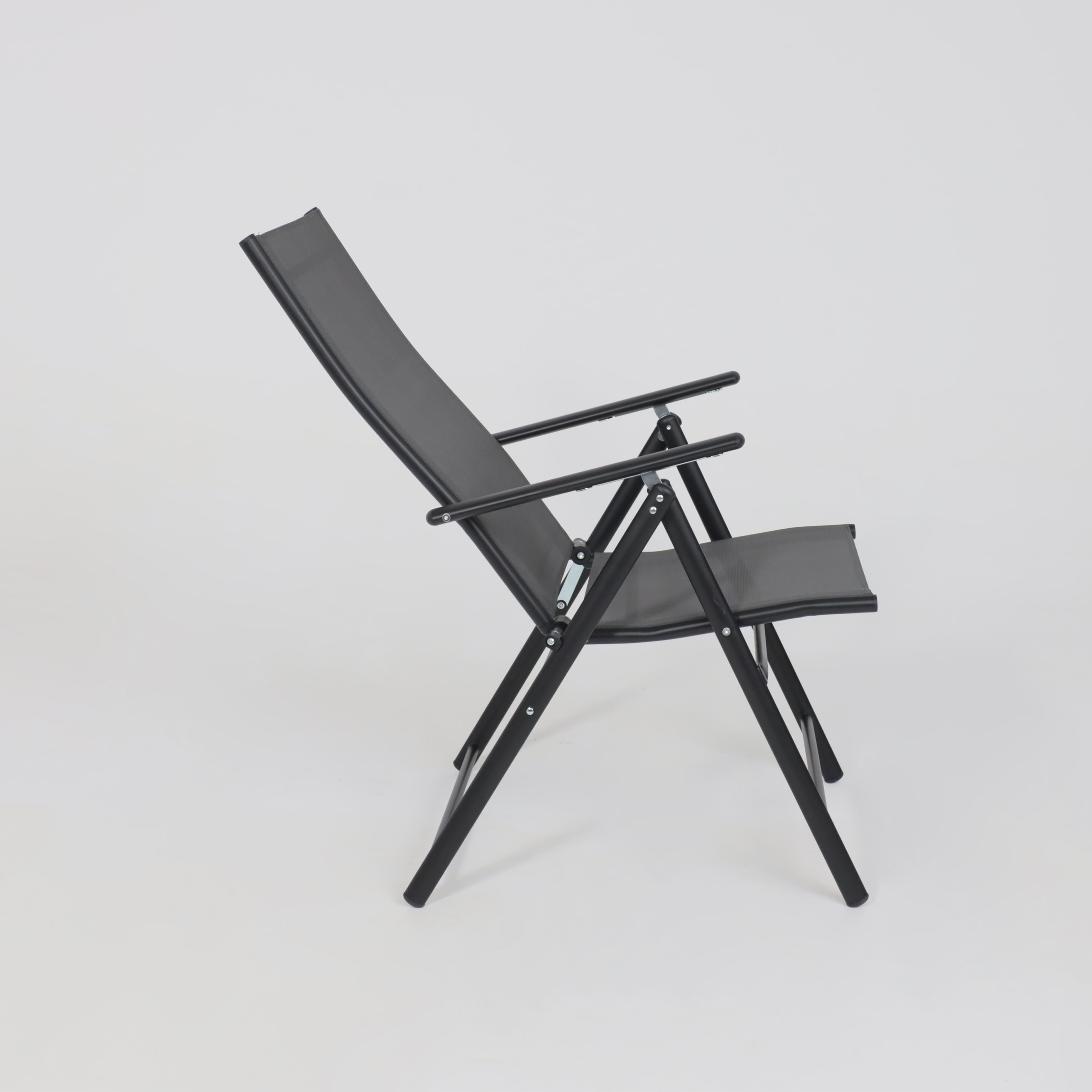 Кресло садовое AksHome CATANIA, ткань, серый, черный - 14