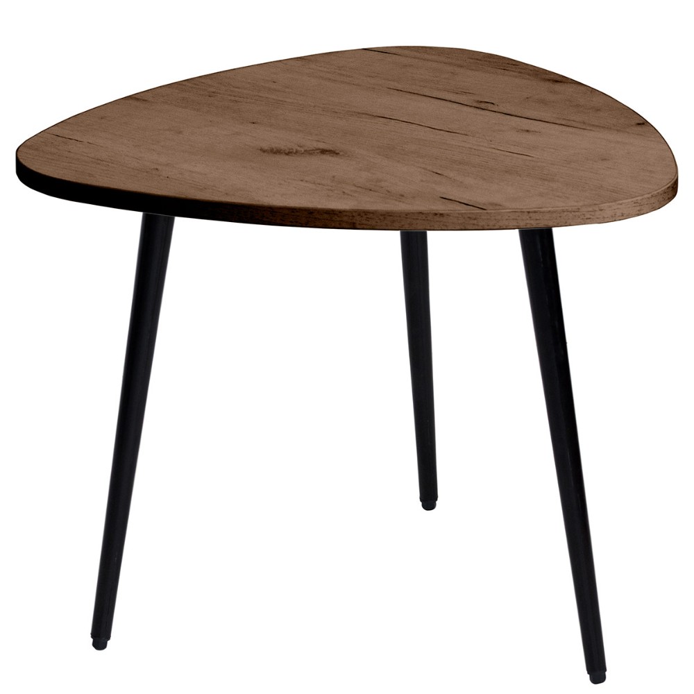 Стол журнальный Millwood "Лофт СТ-9", 600х600х486 мм, дуб табачный крафт