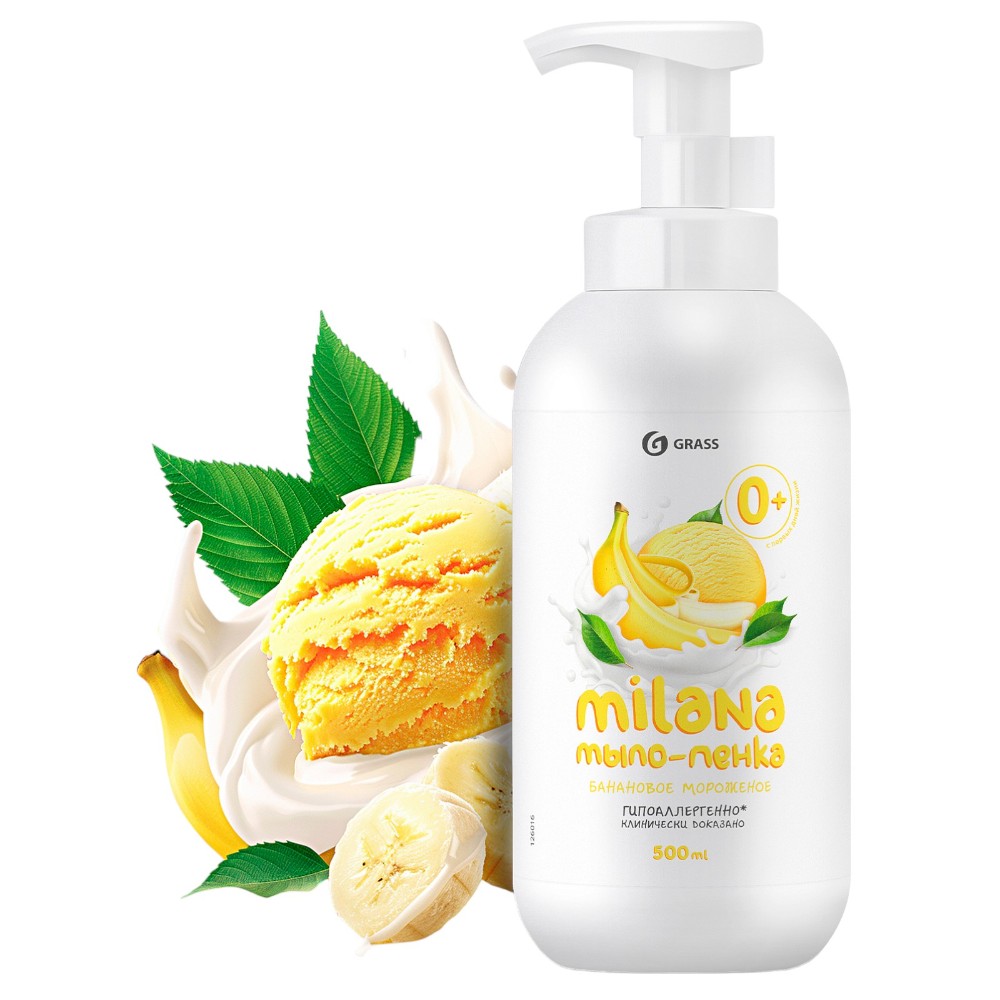 Мыло-пена Milana, Банановое мороженое