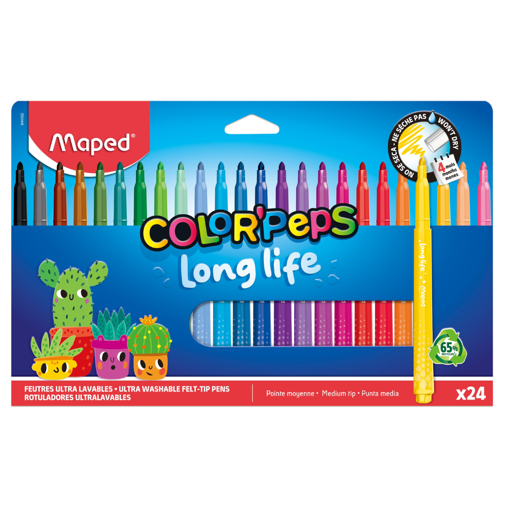 Фломастеры "Color Peps Long Life"