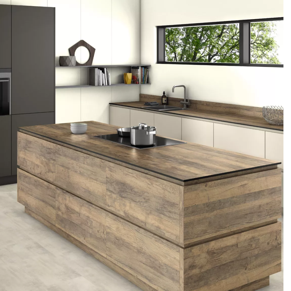 Столешница EGGER, 1300х675х18, H1330 ST10, Дуб Санта-Фе винтаж - 2