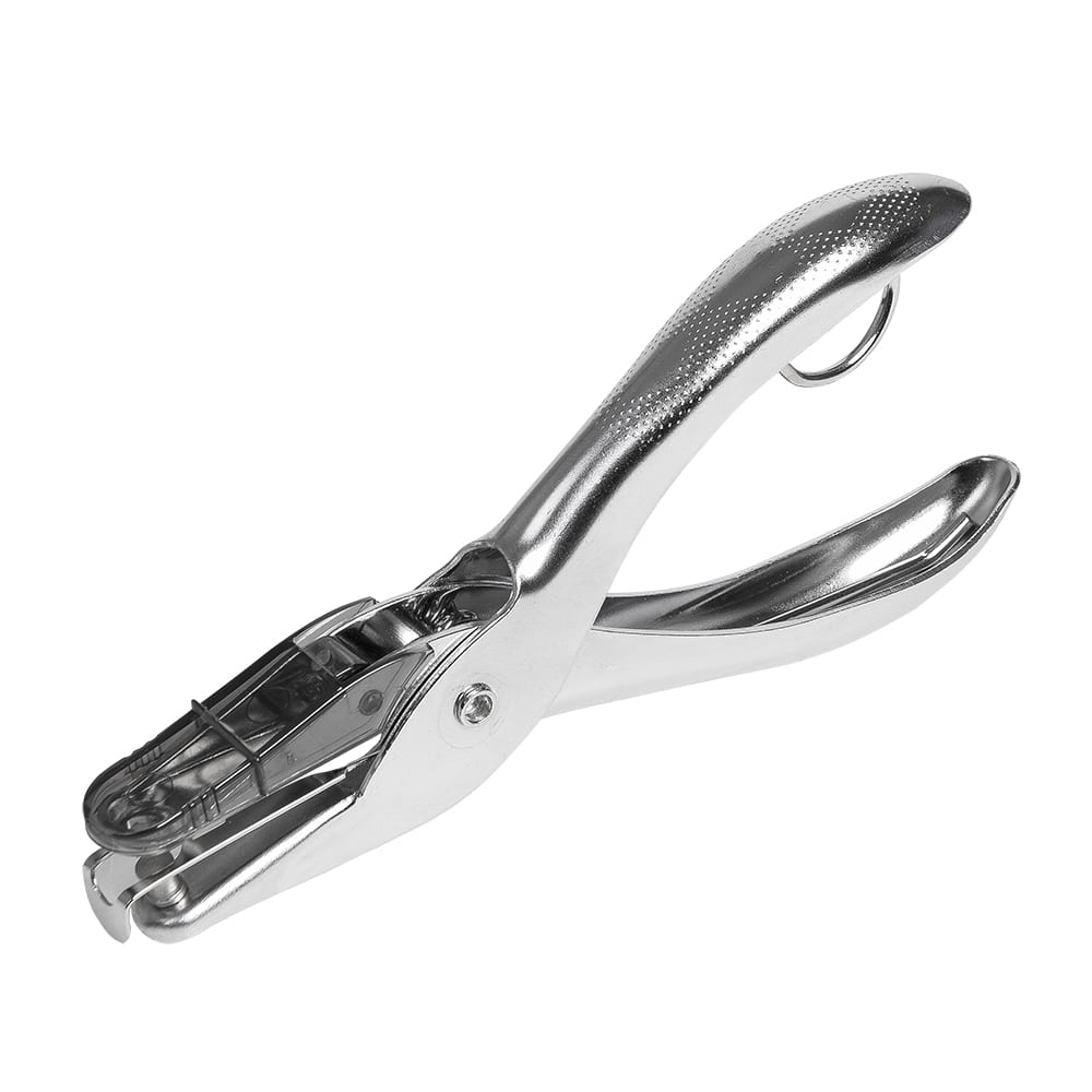 Дырокол Kangaro "One Hole", 10 листов, металлик