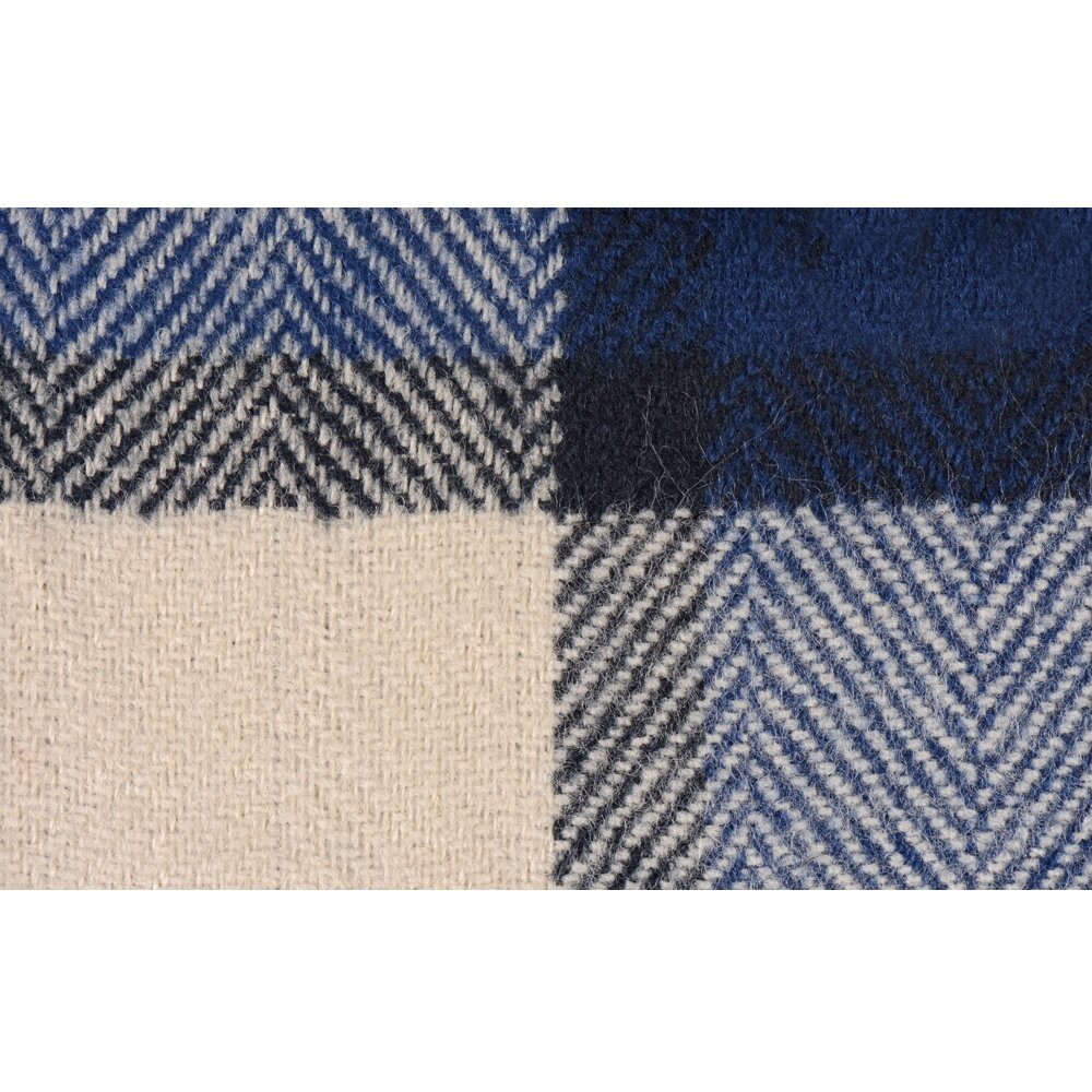 Плед "Tartan", 110х174 см, акрил, синий - 3