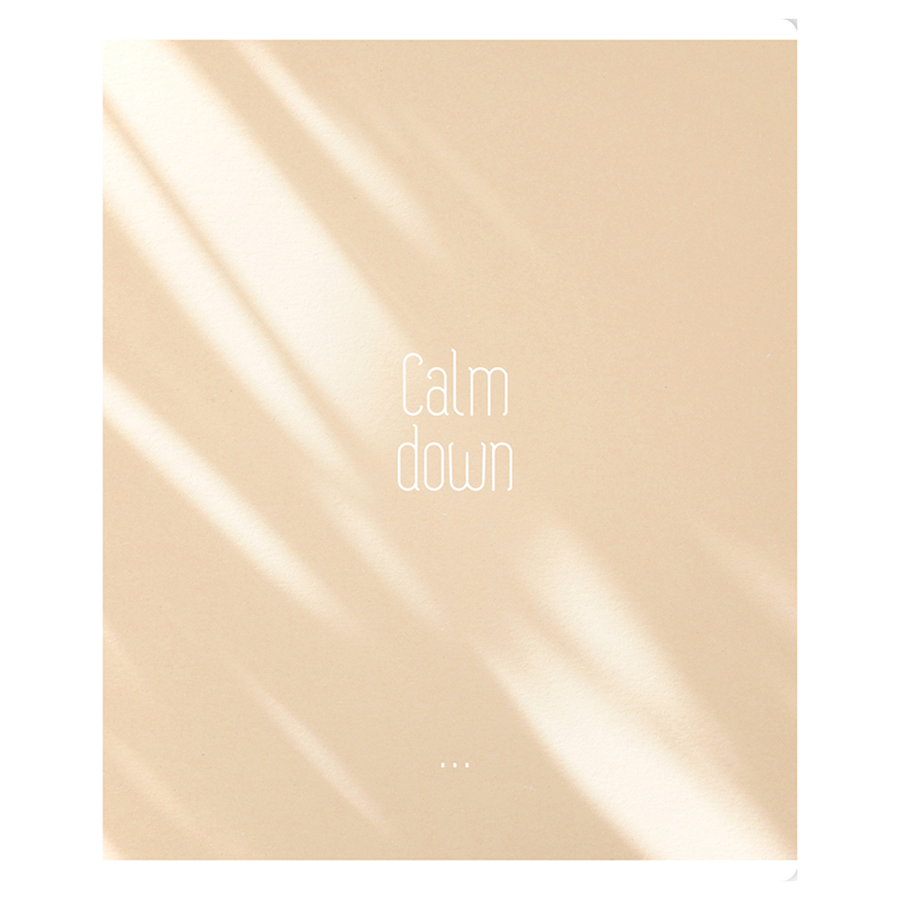 Тетрадь "Calm down", А5, 96 листов, клетка, скоба сбоку, ассорти