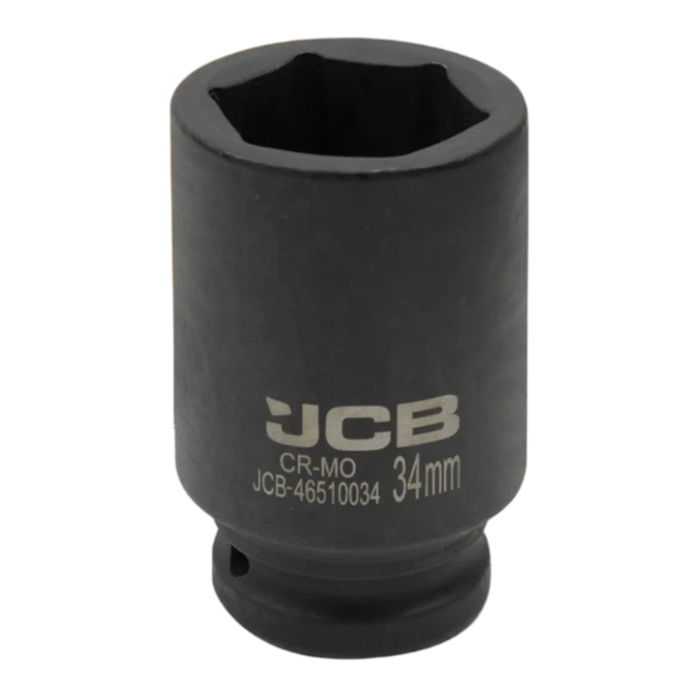 Головка ударная шестигранная глубокая JCB-46510034 3/4", 34 мм