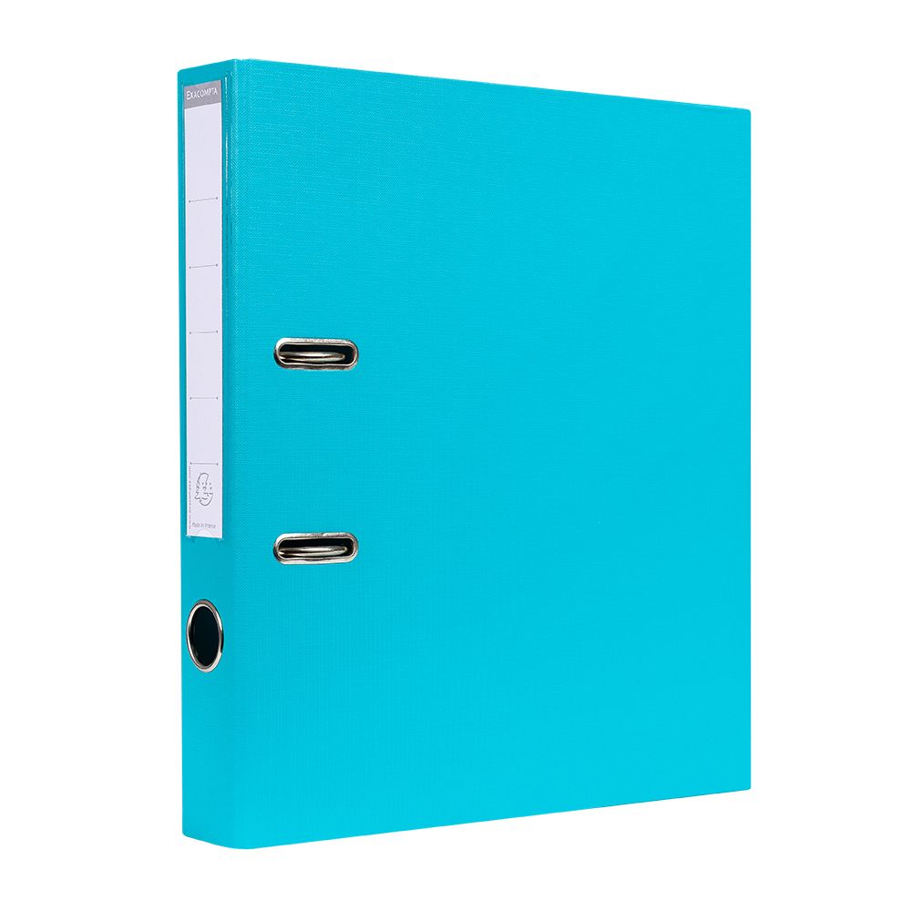 Папка-регистратор "Exacompta", A4, 50 мм, ПВХ, бирюзовый