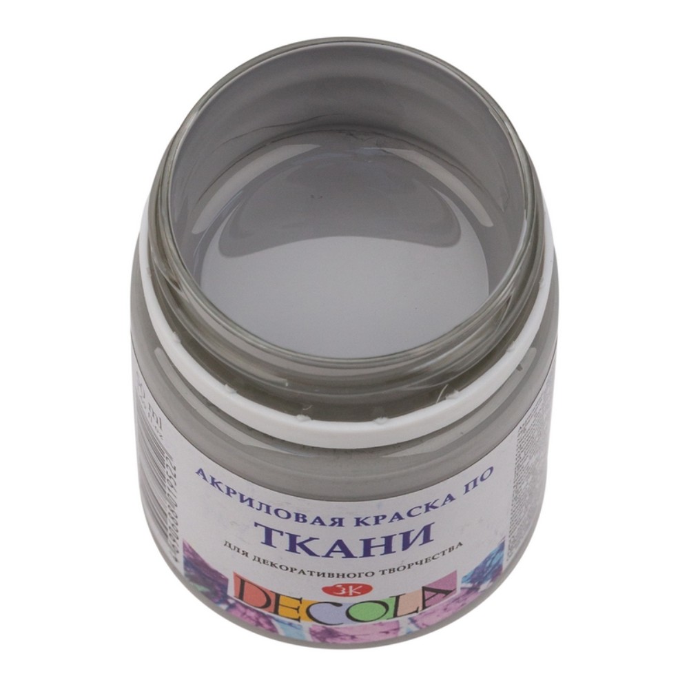 Краска акриловая по ткани "Декола", 814 серая, 50 мл., банка - 2