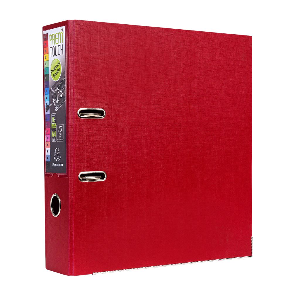 Папка-регистратор "Exacompta", A4, 80 мм, ПВХ, бордовый