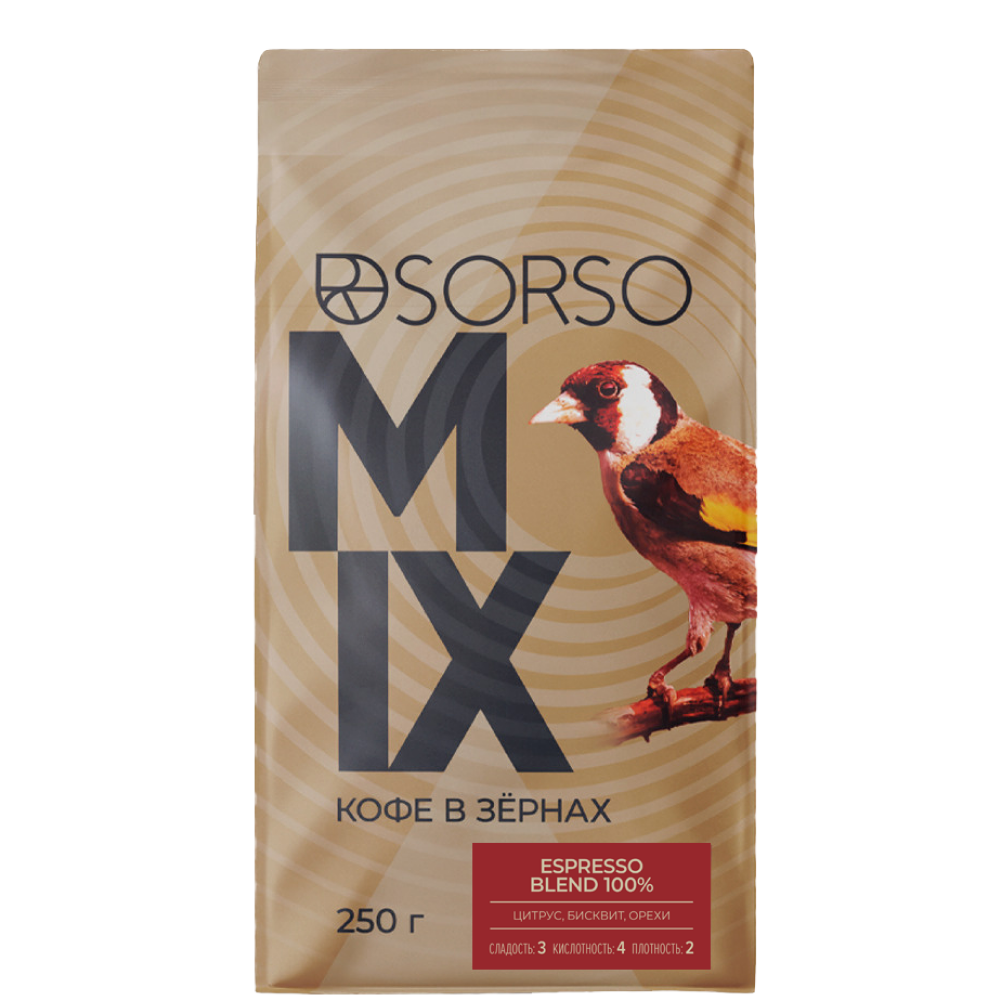 Кофе "Sorso" Espresso Blend, жареные