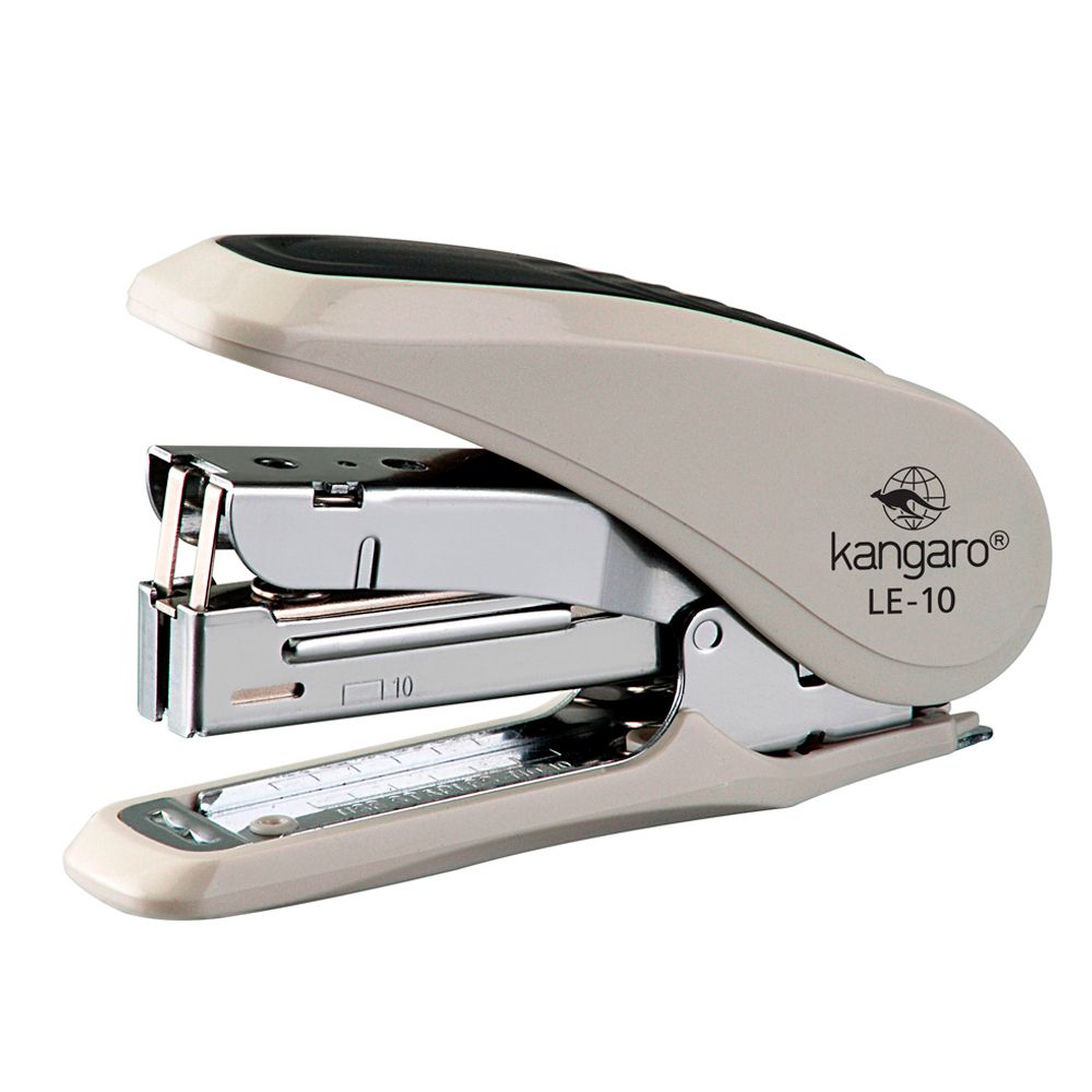 Скобосшиватель "LE-10", №10, 20 листов, бежевый, на 50% меньше усилий при нажатии