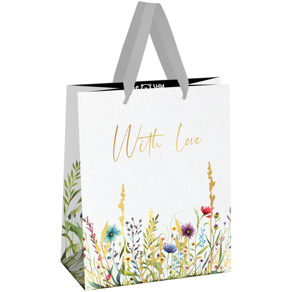 Пакет подарочный "With love",18x23x10 см