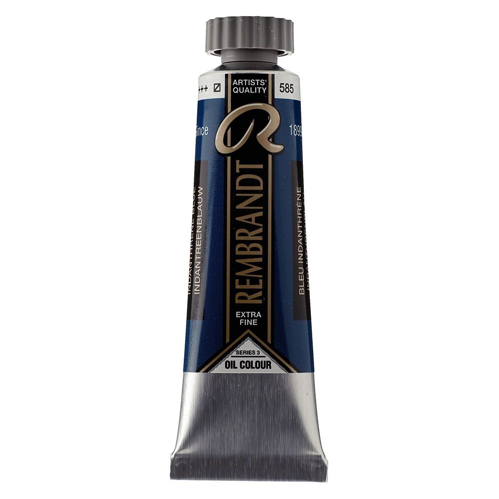 Краски масляные "Rembrandt", 585 индантреновый синий, 15 мл, туба