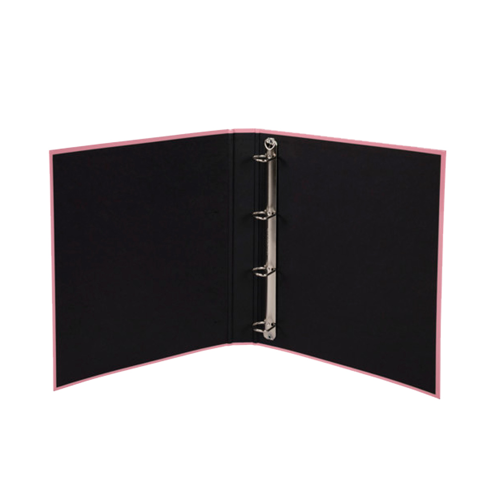 Папка на кольцах "Aquarel", 4 кольца, розовый