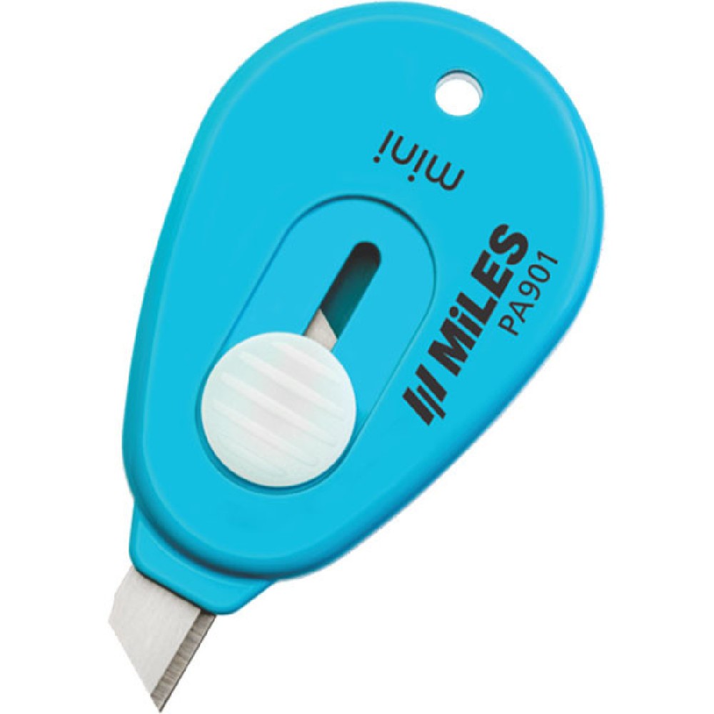 Нож для бумаги малый "Kangaro Miles", 9 мм, ассорти