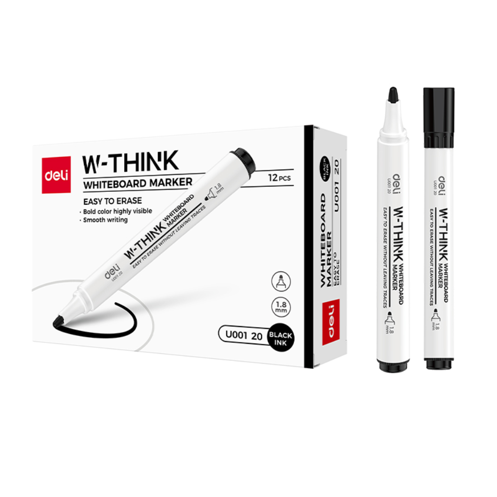 Маркер для доски "Think U001", черный