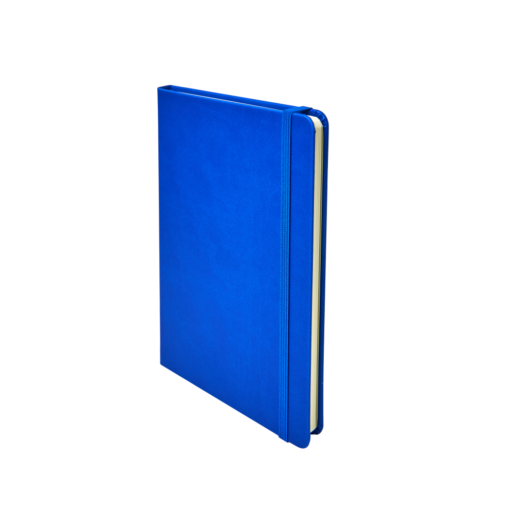 Блокнот "1818-16", А5, 96 листов, на резинке, синий