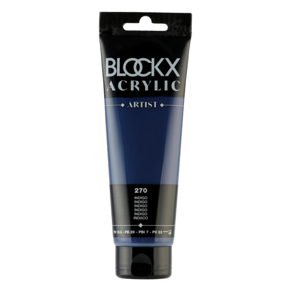 Краски акриловые "Blockx", 270 индиго, 120 мл