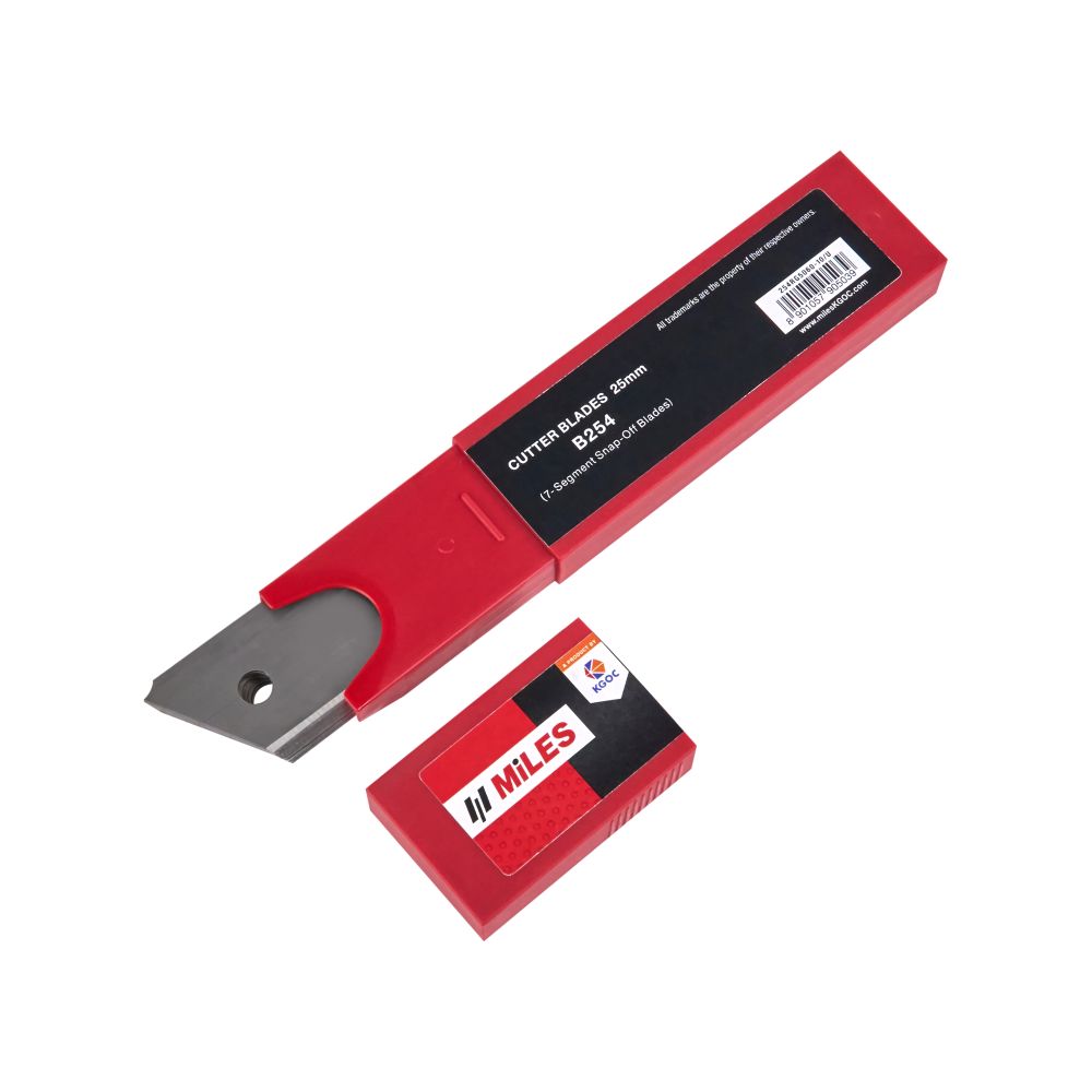 Лезвие для большого ножа Miles "B254-10", 25 мм, 10 шт.