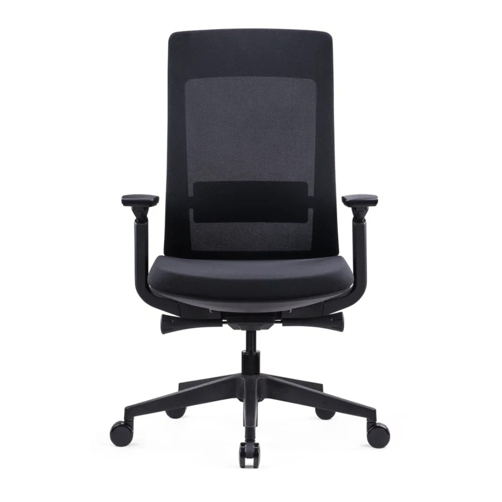 Кресло компьютерное SitZone E-VL002B, сетка, ткань, пластик, черный - 2