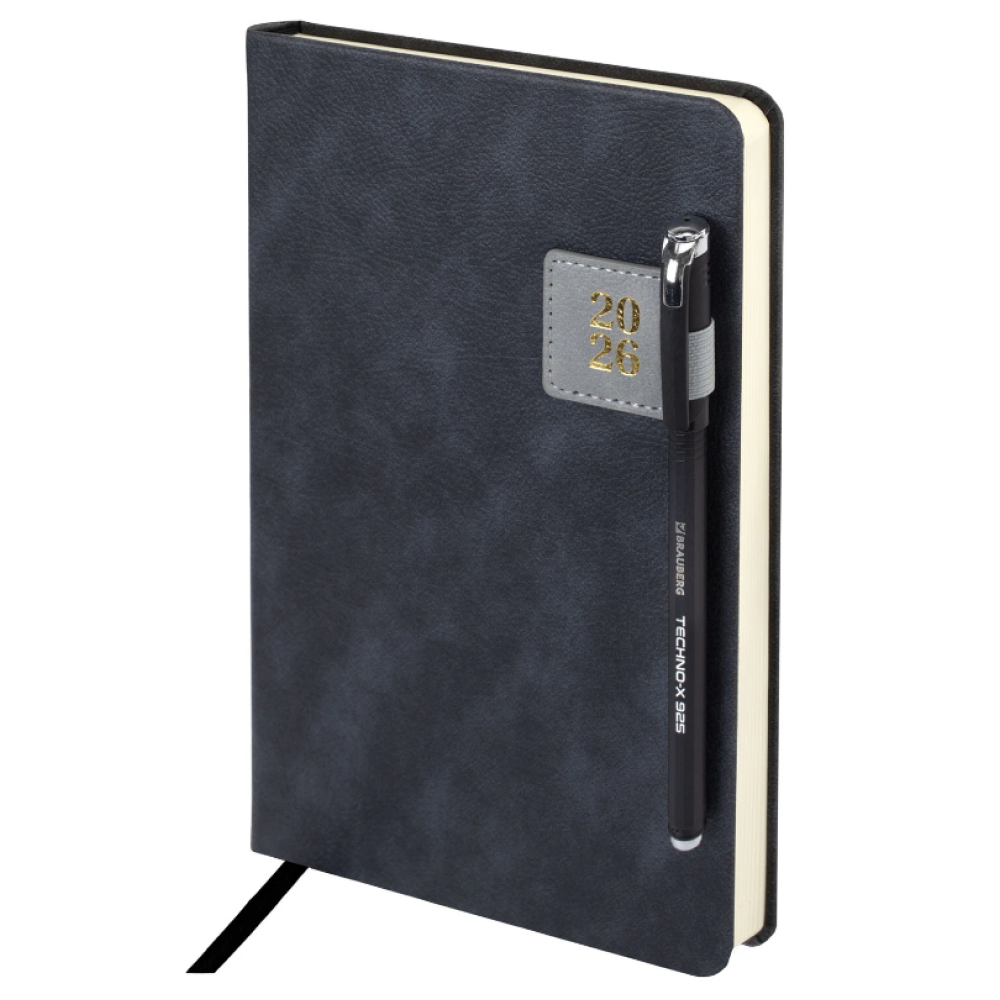 Ежедневник датированный "Accent", А5 , 336 страниц, серый, 2026 - 3