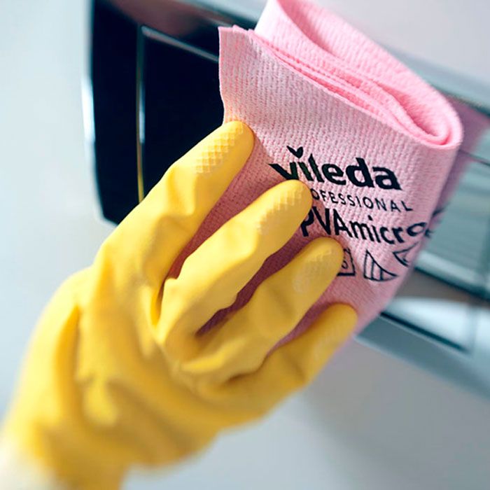 Салфетка универсальная "ПВАмикро", 38x35 см, 5 шт., красный