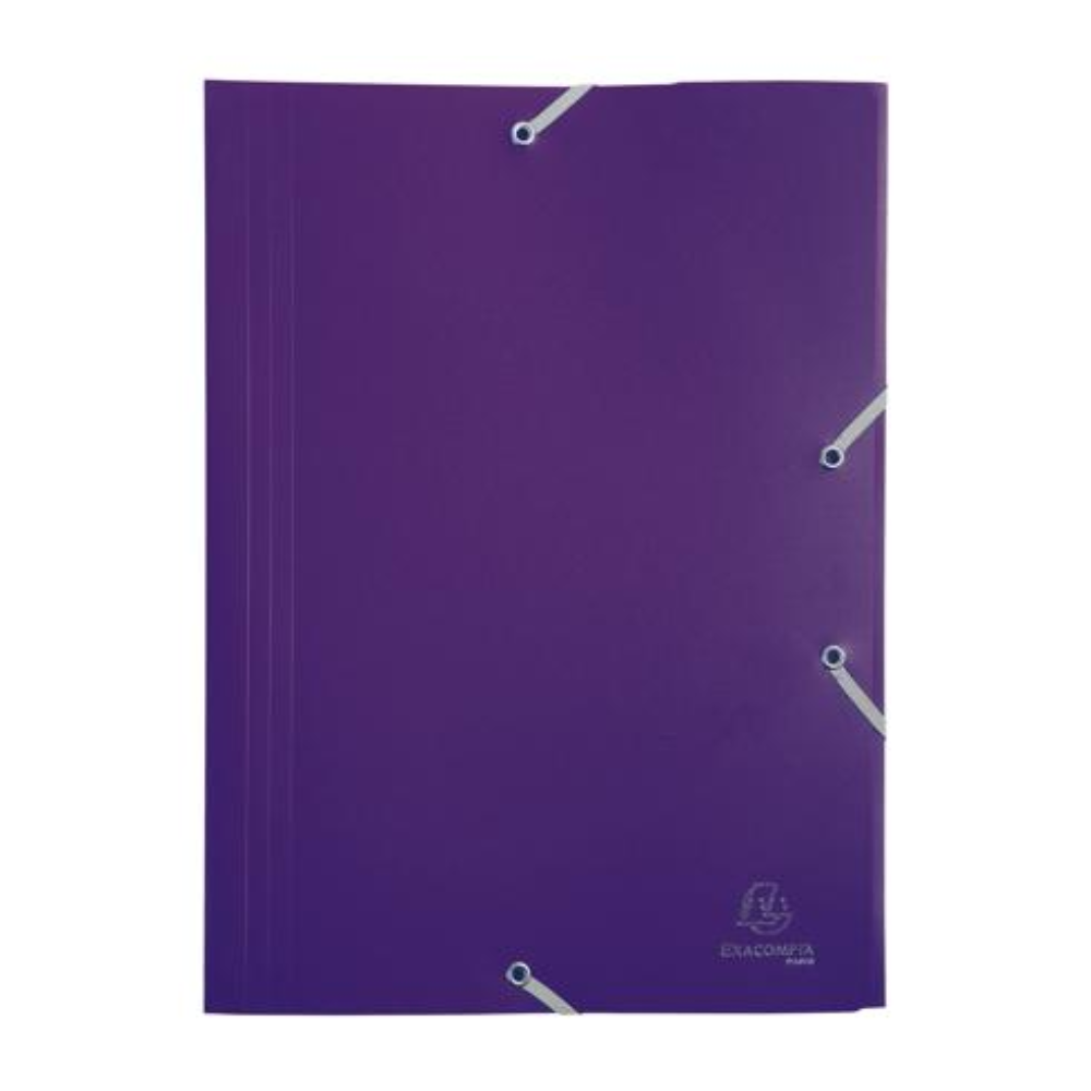 Папка на резинках "Exacompta", A4, 15 мм, полипропилен, фиолетовый