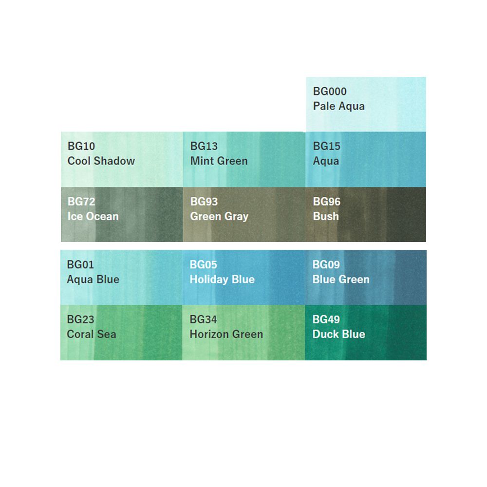 Маркер перманентный "Copic ciao", BG-09 сине-зеленый