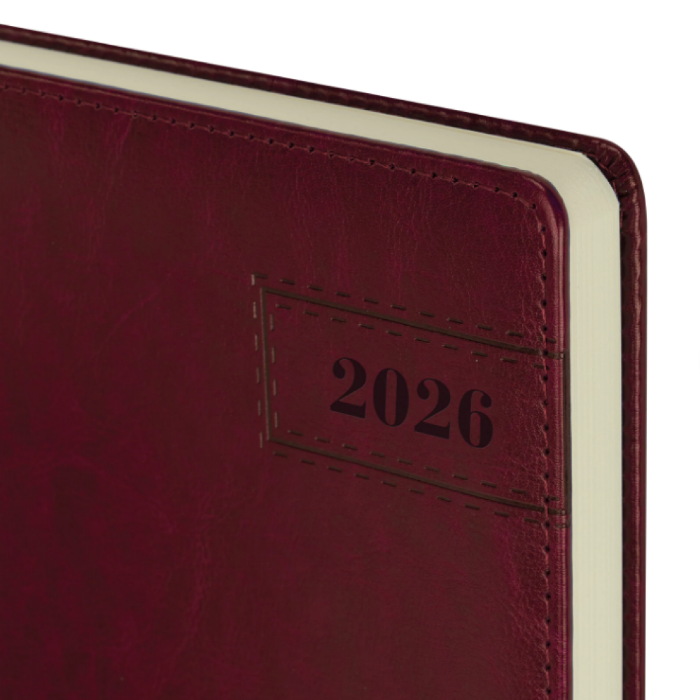 Ежедневник датированный "Imperial" на 2026 год, А4, 336 страниц, бордовый 