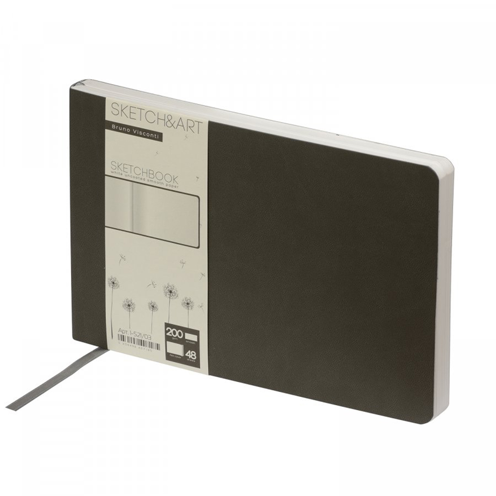 Скетчбук "Sketch&Art. Horizont", 21x14 см, 200 г/м2, 48 листов, серый