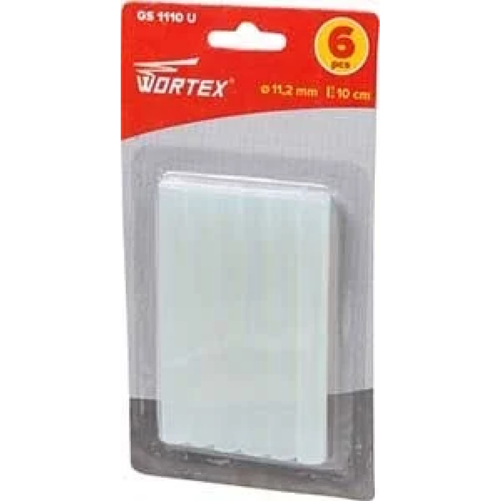 Стержни клеевые WORTEX GS1110 U, 11.2х100 мм, 6 шт/упак