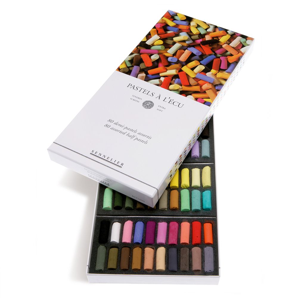 Набор сухой пастели "À l'écu Half Pastel", 80 цветов