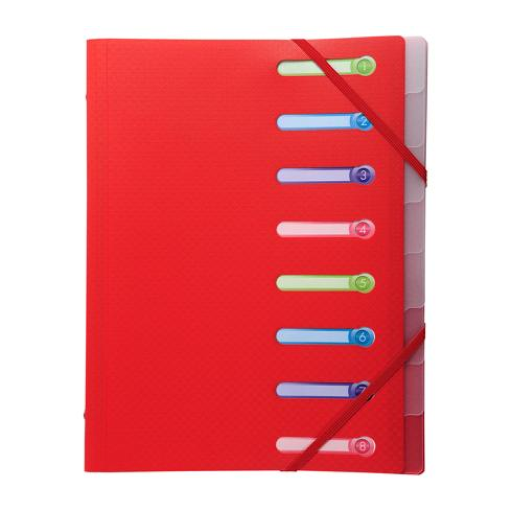 Папка на резинках "Opak", 10 мм, пластик, ассорти - 4