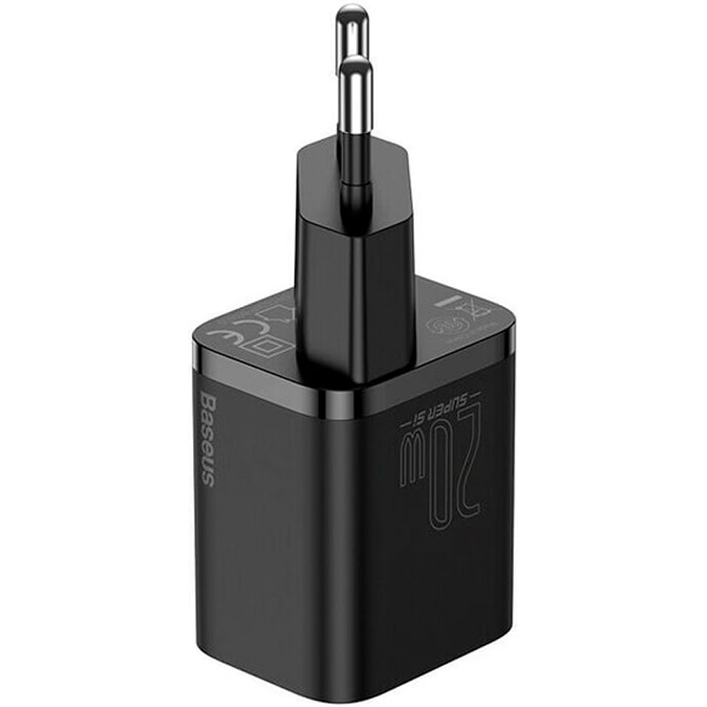 Сетевое зарядное устройство Baseus "CCSUP-B01", Super SiQuick, Charger Type-C, 20W, Black - 2