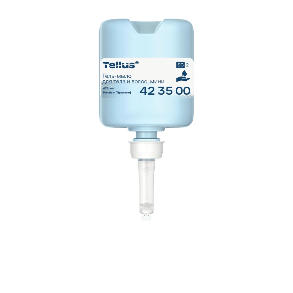 Мыло-гель Tellus Премиум для тела и волос, 475 мл, SC2 мини - 4