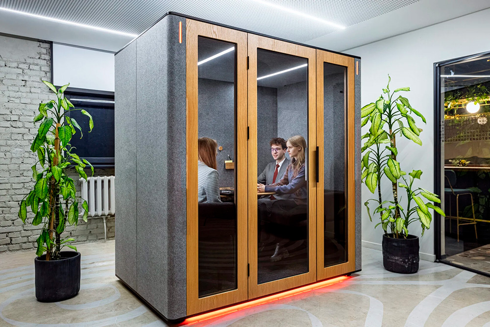 Акустическая кабина двухместная Capsula QUADRO PREMIUM  - 5