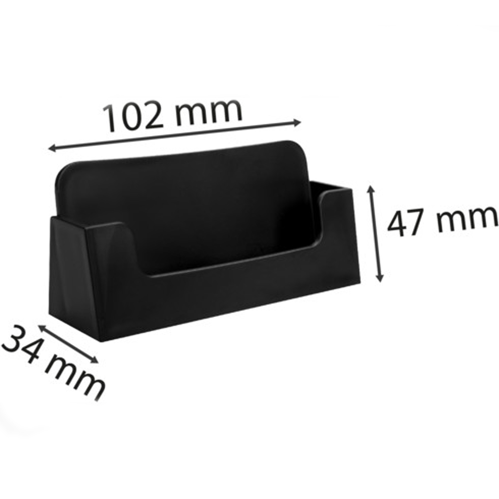 Подставка для визиток "Exacompta", 34x102x47 мм, черный - 4