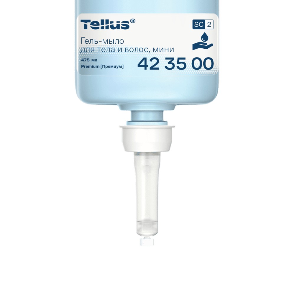 Мыло-гель Tellus Премиум для тела и волос, 475 мл, SC2 мини - 6